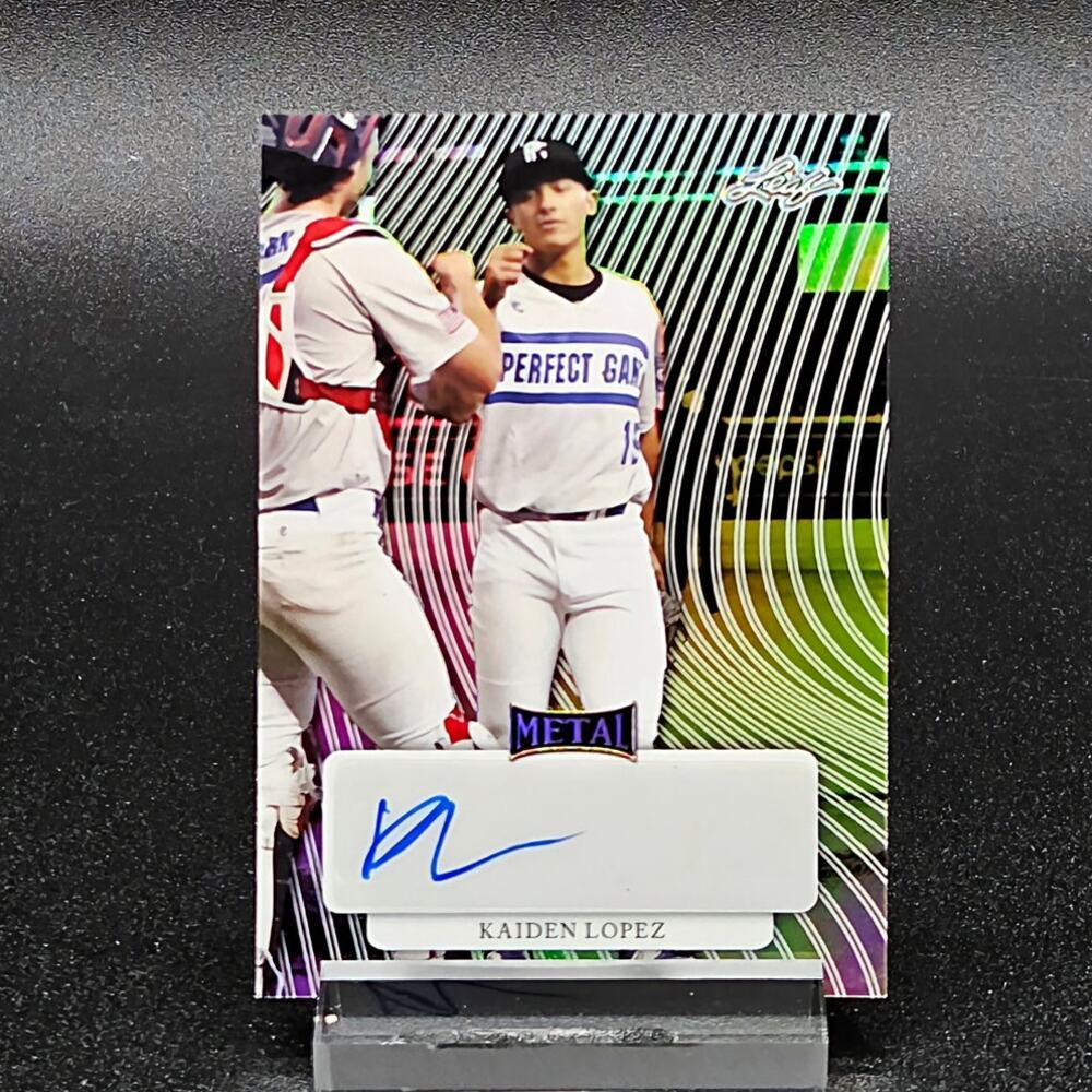 Kaiden Lopez Auto 1/1 Rainbow Refractor Ole Miss Rebels Prospect